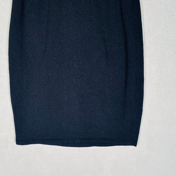 St John Skirt Womens 10 Black Santana Knit Pull On Pencil Quite Luxury Old Money - Picture 2 of 9